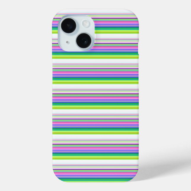 Hot colourful neon stripes Case-Mate iPhone case (Back)