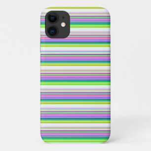 Hot colourful neon stripes iPhone 11 case