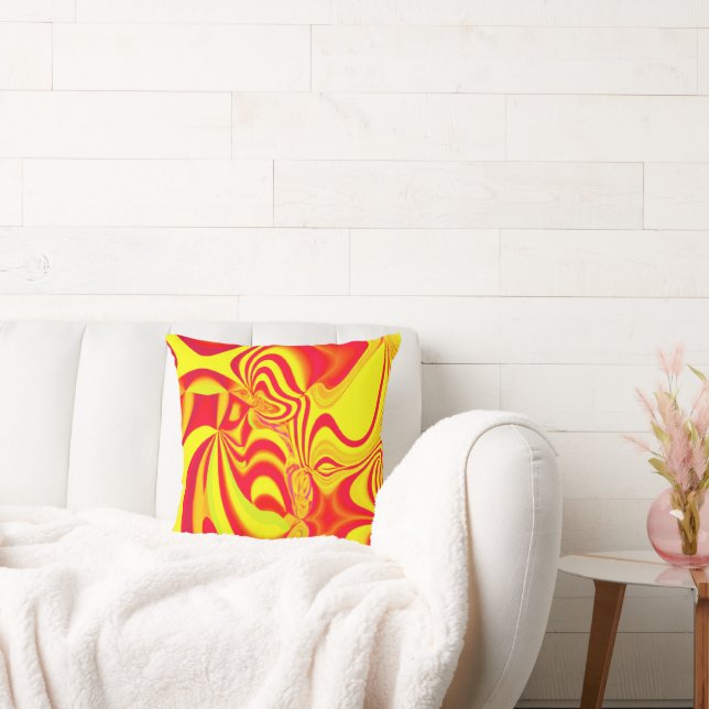 Hot Colourful Patterns Artwork Cushion (Couch)
