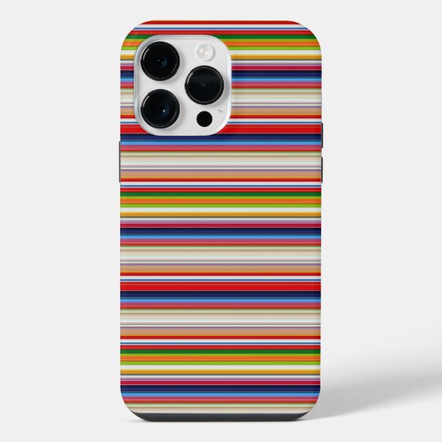 Hot colourful stripes iPhone case (Back)