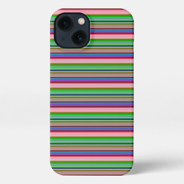 Hot colourful stripes iPhone case (Back)