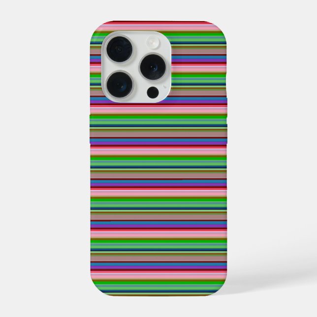 Hot colourful stripes iPhone case (Back)