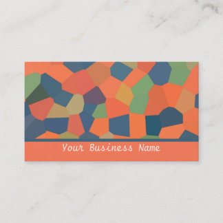 Hot Colours Abstract Business Card