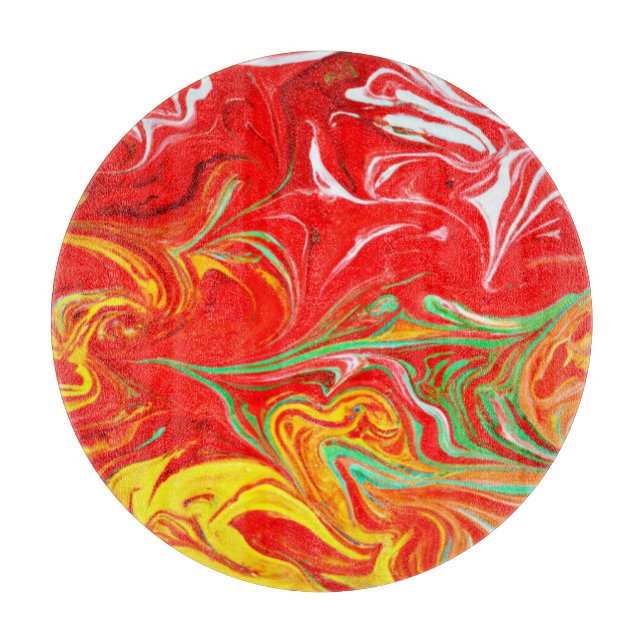Hot Colours Patterns Art. Buy Now Cutting Board (Front)