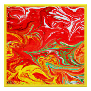 Hot Colours Patterns Art. Buy Now Poster