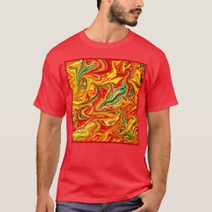 Hot Colours Patterns Painting. Buy Now T-Shirt