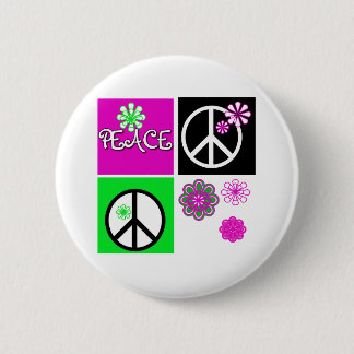 Hot Colours Peace 6 Cm Round Badge