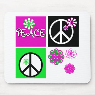 Hot Colours Peace Mouse Mat