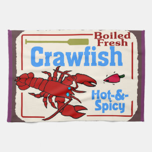 Hot Crawfish Tea Towel