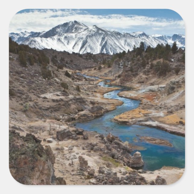 Hot Creek Gulch Square Sticker (Front)