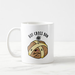 Hot Cross Bun Funny Food Pun Coffee Mug