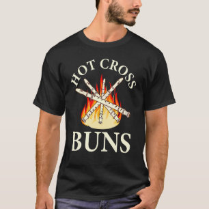 Hot Cross Buns Apparel Clothes For Dad Family Mat T-Shirt