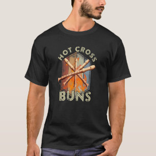 Hot Cross Buns Apparel Vintage Flute Mens Women T-Shirt