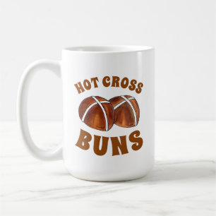 Hot Cross Buns British Food Baking Pastry Bakery Coffee Mug