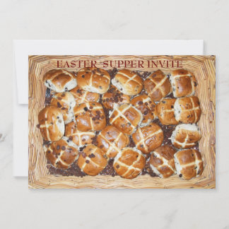 Hot Cross Buns Easter Basket #1 Invitation
