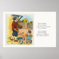 Hot-cross Buns, Mother Goose Nursery Rhyme Picture