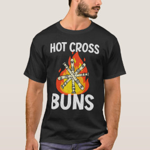 Hot Cross Buns Womens Hot Cross Buns pattern for T-Shirt