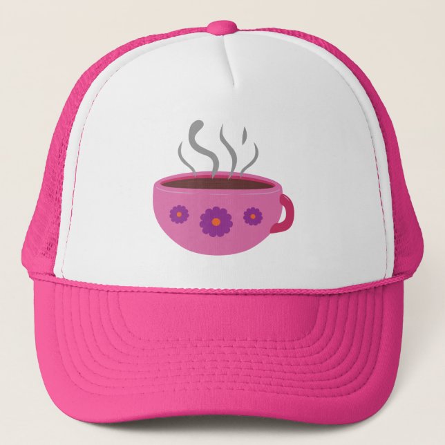 Hot Cup of Coffee Trucker Hat (Front)