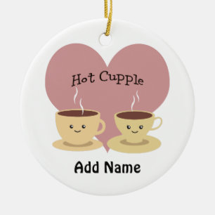 Hot Cupple! Ceramic Tree Decoration