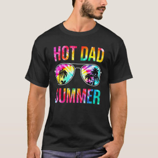 Hot Dad Summer Family Matching Sunglasses Tie Dye T-Shirt