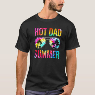 Hot Dad Summer Family Matching Sunglasses Tie Dye T-Shirt