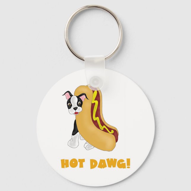 Hot Dawg! Key Ring (Front)