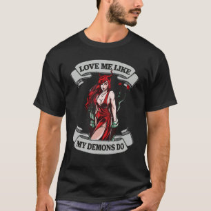 Hot Demonic Devilish Demon Satanic Succubus Evil D T-Shirt