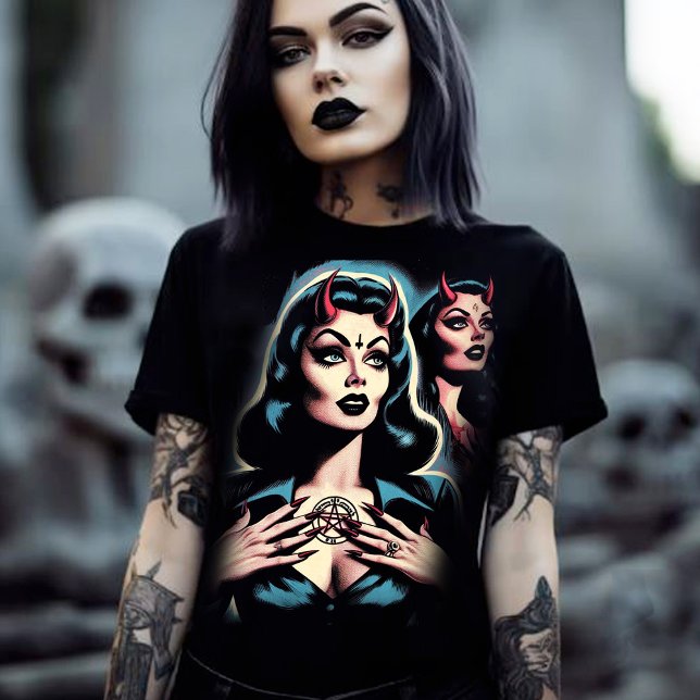 Hot Devilish Woman T-Shirt (Creator Uploaded)