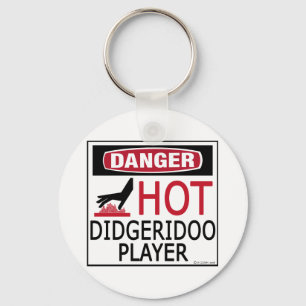 Hot Didgeridoo Player Key Ring