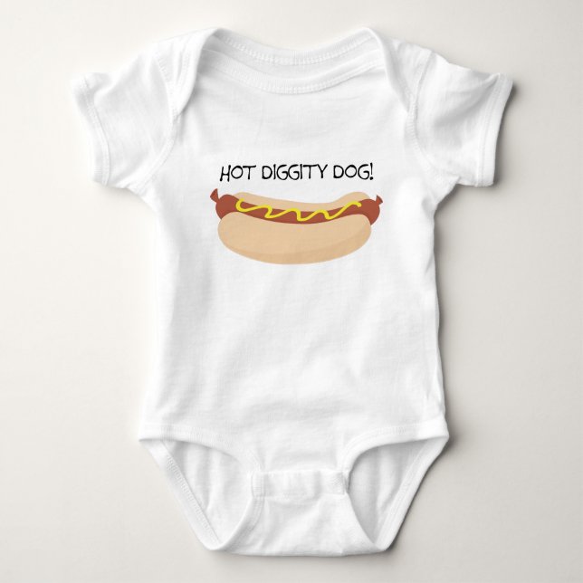 Hot Diggity Baby Bodysuit (Front)