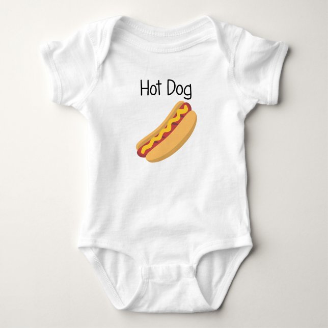 Hot Diggity Dog Baby Bodysuit (Front)