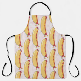 Hot Diggity Dog Fun Cheeky Retro Character Apron