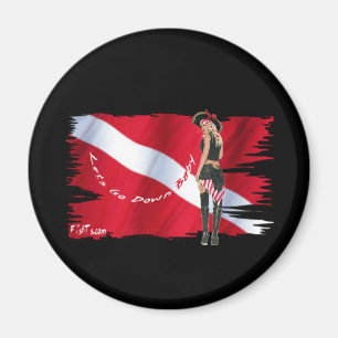 Hot Dive Babes in Bikini's Magnet