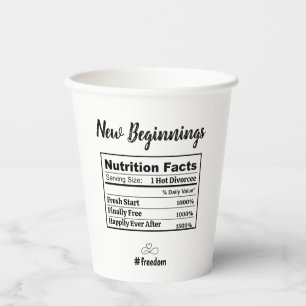 Hot Divorcee Party Finally Free AF Newly Single Paper Cups