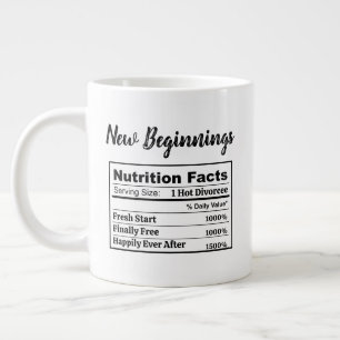 Hot Divorcee Party Gift Finally Free Newly Single Large Coffee Mug