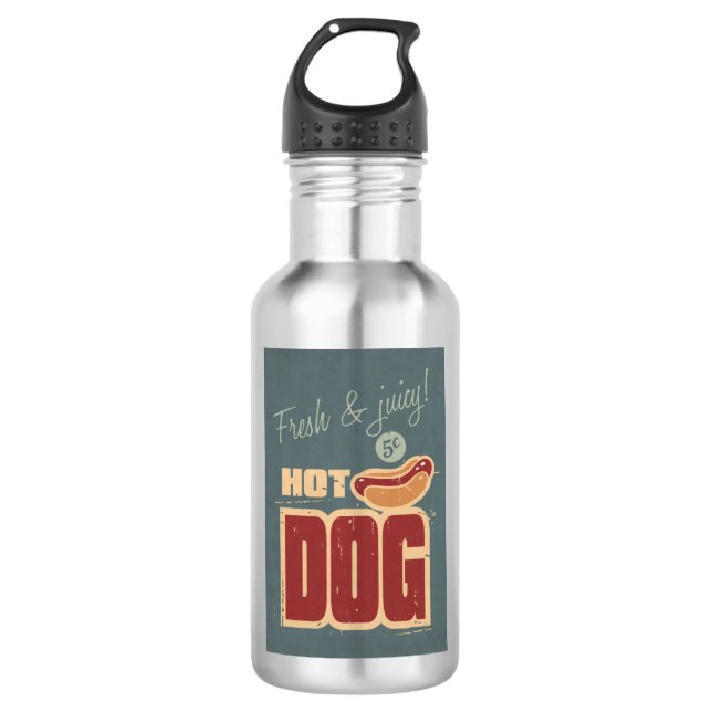 Hot Dog 532 Ml Water Bottle (Front)