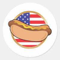Hot Dog American Flag