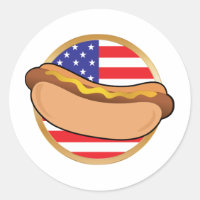 Hot Dog American Flag