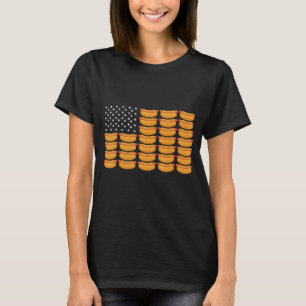 Hot Dog American Flag Patriotic T-Shirt