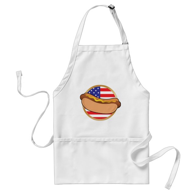 Hot Dog American Flag Standard Apron (Front)