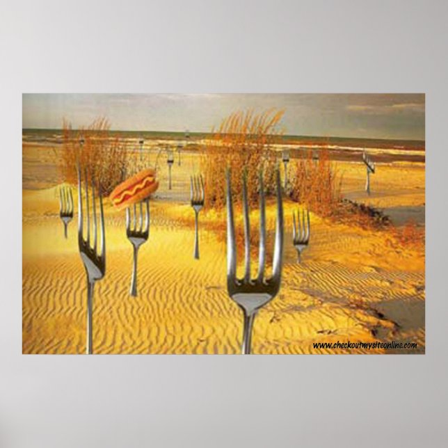 Hot Dog Beach Poster (Front)