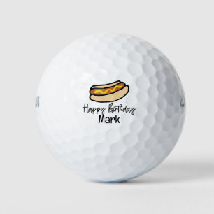 Hot dog Birthday  Golf Balls
