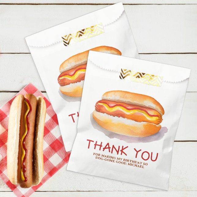 Hot Dog Birthday Party Favour Bag – Kids BBQ Cooko (Hot Dog Birthday Cookout Favor Bags)