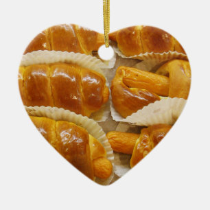 Hot Dog Cake ... Asian Dessert Food Ceramic Tree Decoration