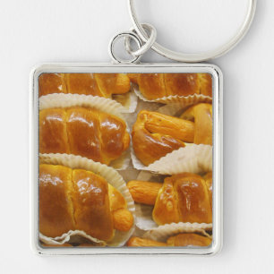 Hot Dog Cake ... Asian Dessert Food Key Ring