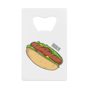Hot dog cartoon illustration