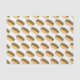 Hot dog cartoon illustration tissue paper