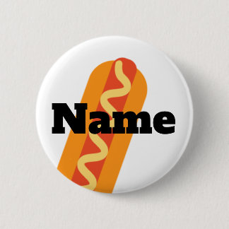 Hot Dog Concession Carnival Name Tag 6 Cm Round Badge