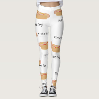Hot Dog Cutaway Leggins Leggings