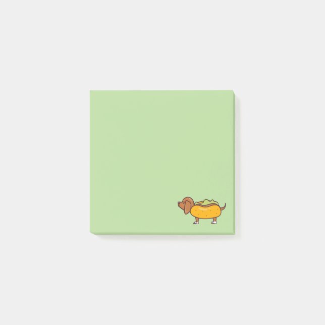 Hot Dog Dachshund Post-It Notes (Front)